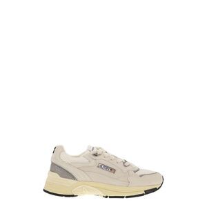 AUTRY HYLW Mesh Suede Retro Running Sneakers Women WHITE
